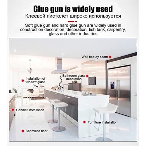Houbyu Pneumatic Caulking Gun Adjustable Pneumatic Glass Glue Sealant Caulk Gun Cartridge Air Gun Aluminum Power Tools #TOP5