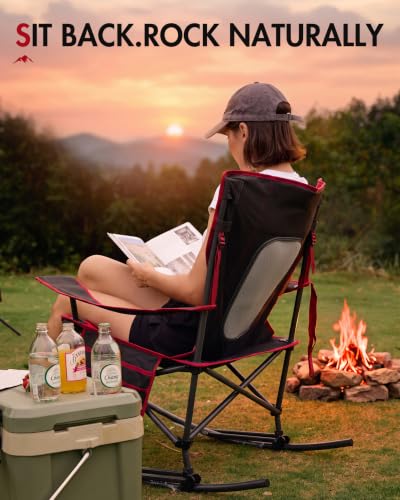 Silla Mecedora Plegable para Camping Portal, Capacidad 350 libras, Portátil miniatura 4