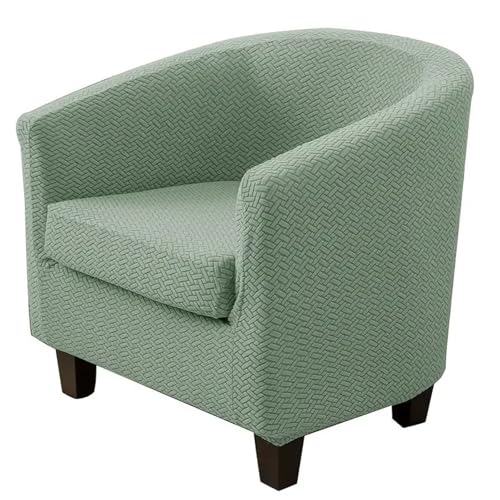 VCSZYAFX 2 unids/Set Funda elástica for Silla de Club Cubierta bañera Color sólido Fundas for sillones Sala Estar Protector Muebles Adecuado para Clubes y Bares(Color06)