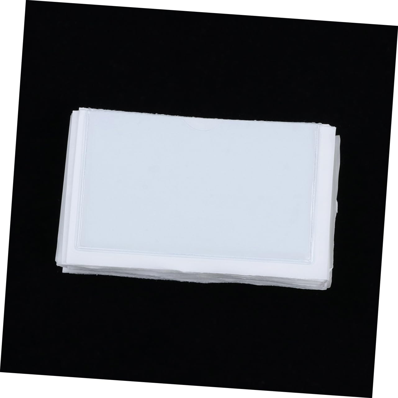 Toddmomy 72pièces Pochettes Transparentes Auto-adhésives De Pour Étiquettes Et Cartes Idéales Pour Bureau École Et Voyage