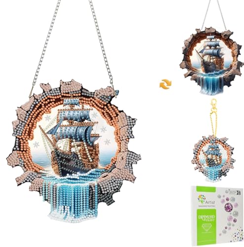 50% Off Masendp DIY Ocean Sailboat Diamond Painting Kit