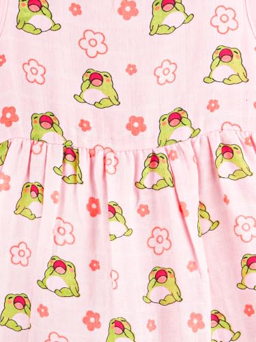Image of Kidbea Bamboo Cotton Baby Girl Dress, Sleeveless Casual Wear Girls Frock