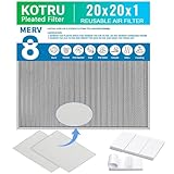 kotru 20x20x1 Air Filter, Reusable Air F...