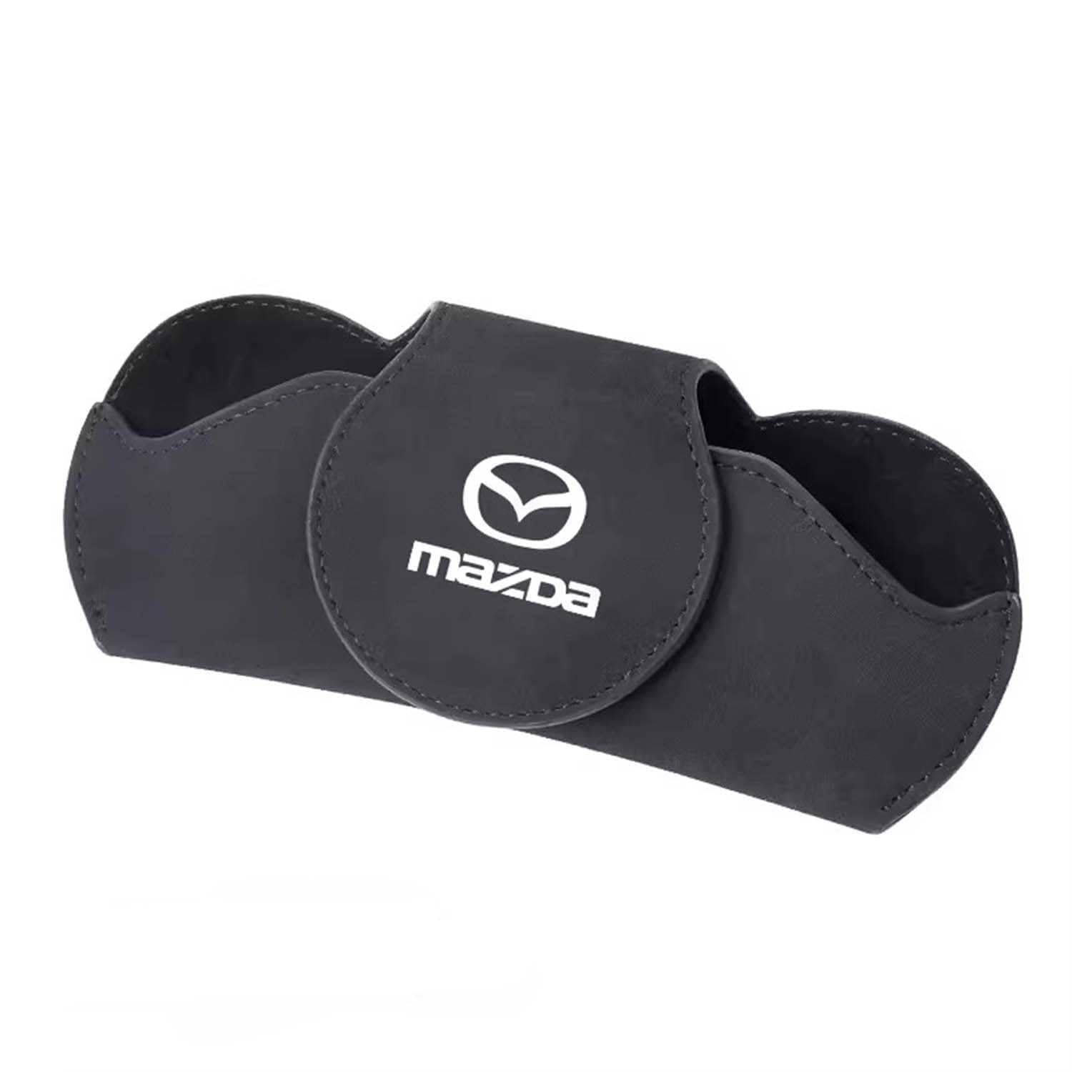 Porta Occhiali Auto per Mazda 2 Speed CX9 CX5 CX30 CX3 CX7 RX8 RX7 626 6,Parasole Porta Occhiali Auto per Occhiali Biglietti Accessori Auto Interni,A-Black