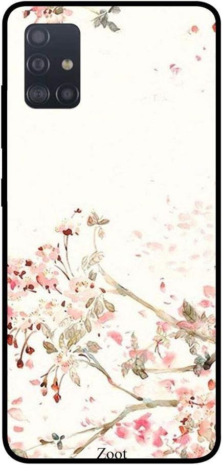 Samsung Galaxy A51 Protective Case Cover Tree Branches White