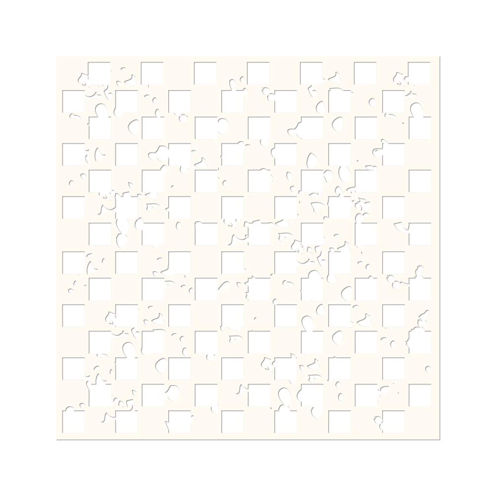 Creative Embellishments Distressed Checker Laser Cut Stencil - 4mil Mylar