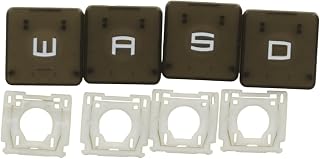 Laptop Replacement Keys Keycaps Scissor Clips Hinges for MSI Cyborg 15 AI A1V/A1VFK/A1VEK, Raider GE68 GE68HX GE78 GE78HX MS-15M1 MS-15M2 MS-17S1 MS-17S2 Laptop (WASD Keys)