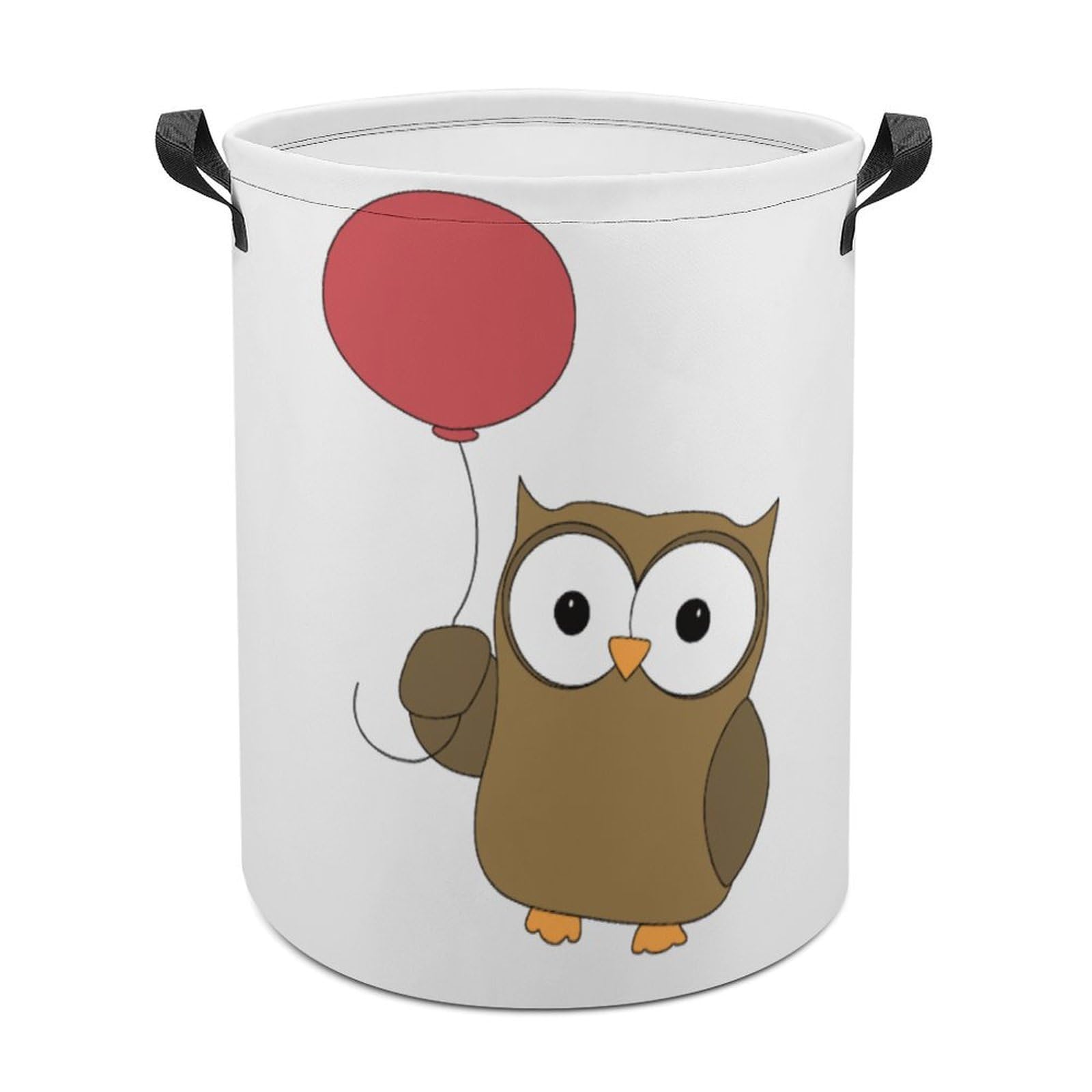 MHYRAC Laundry Hamper, Owl Balloon Laundry Basket, Washing Basket with Handle