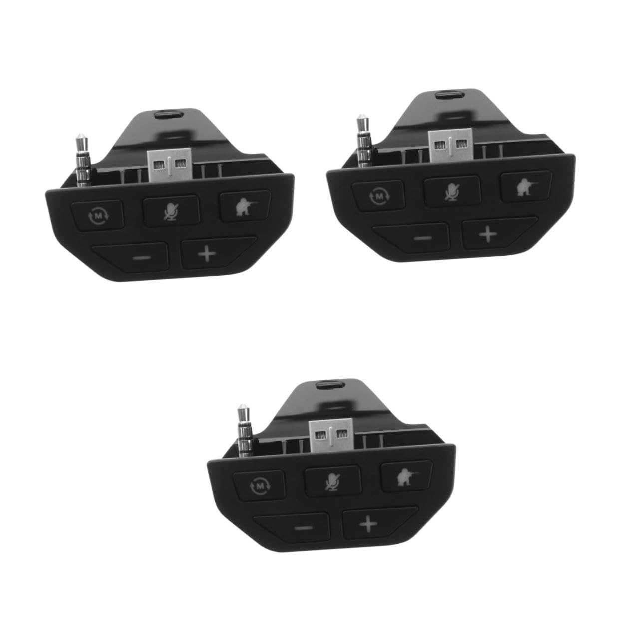 Mikikit 3pezzi Adattatore Cuffie Stereo Per One Compatibile Con Controller Microfono Incluso Design Compatto Per Gioco e Chat Audio Di Alta Qualità