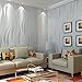 Modern Non-Woven 3D Wallpapers, Pattern Environmental Protection Wallpaper for Bedroom, Living Room, Kitchen and Bathroom Walls (20.8In x 32.8Ft, Gray )