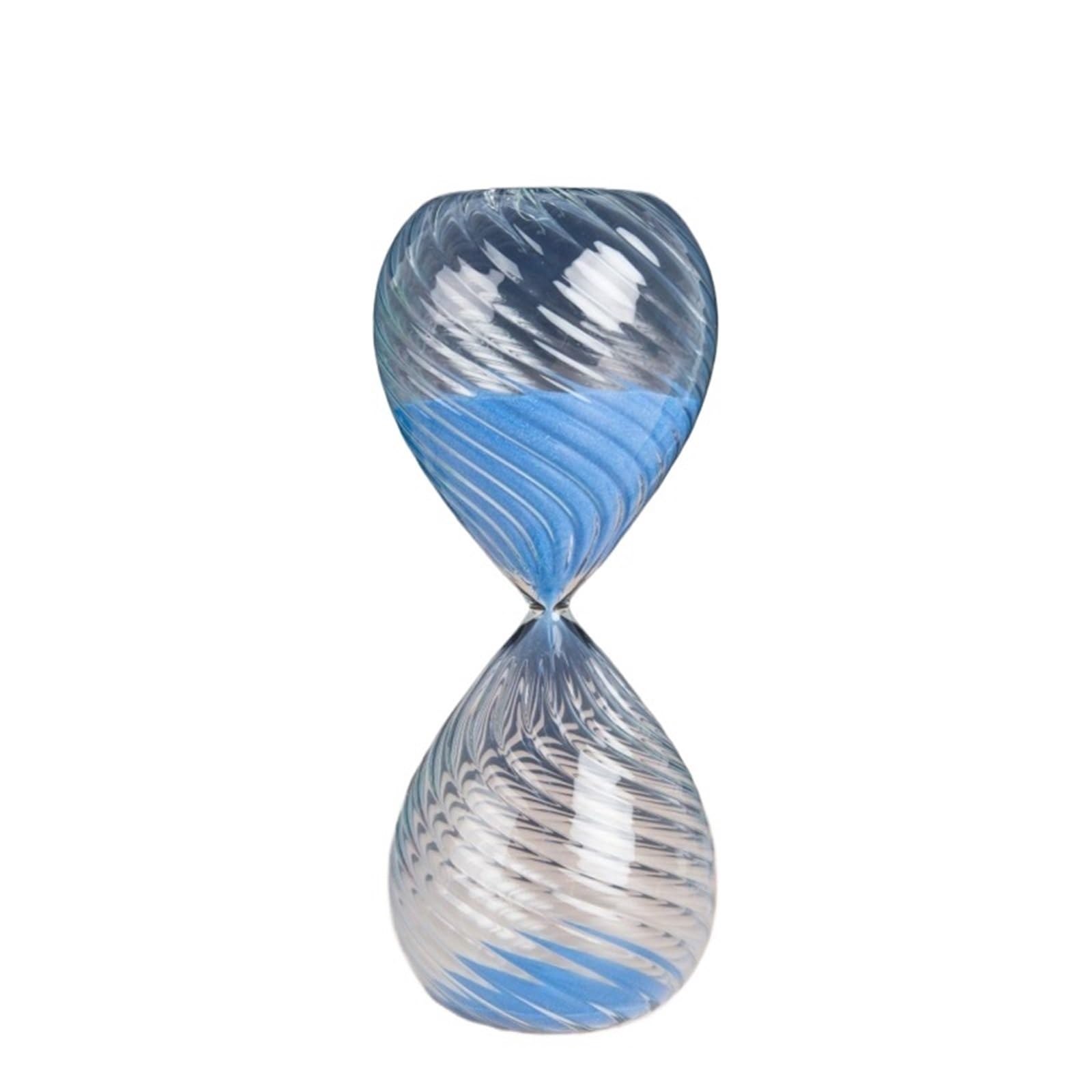 Hourglass Sand, Hourglass Sand Timer 2pcs Multicolor Glass 15-30min(Dark Blue,15min)