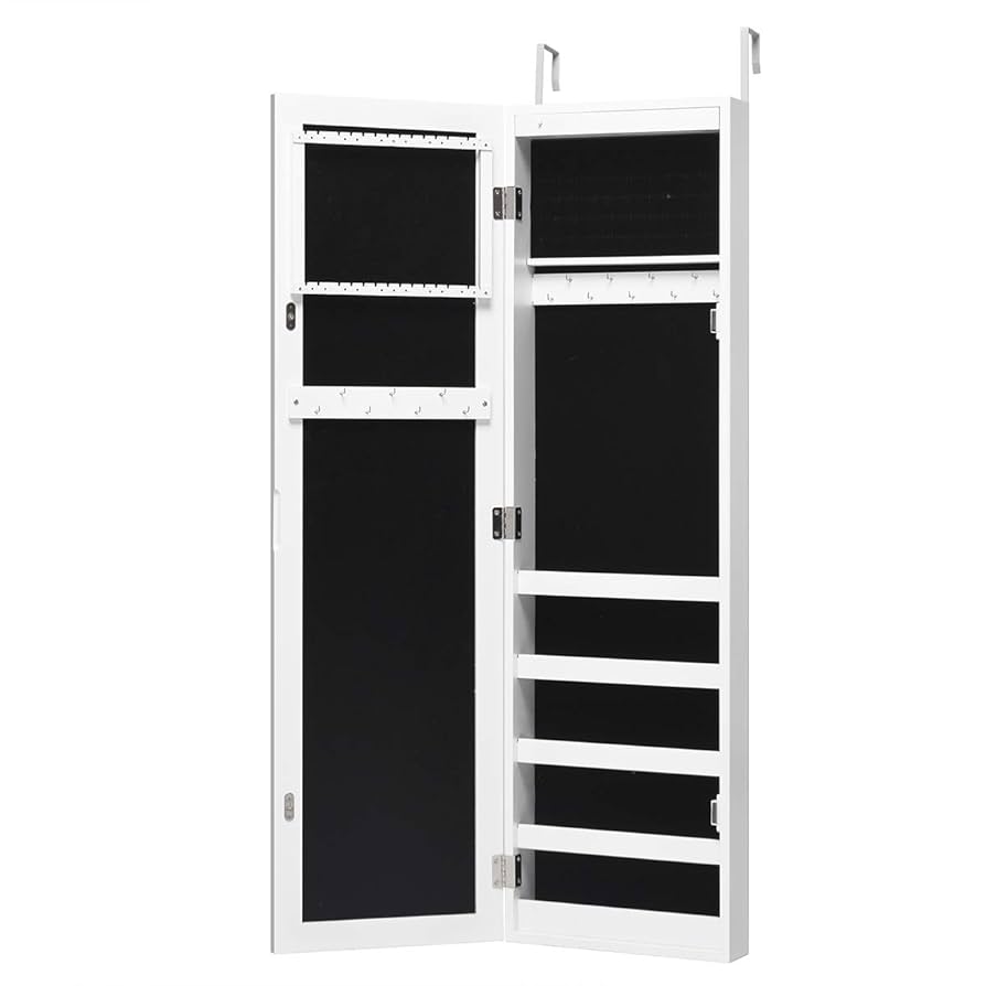 Amazon.com: Giantex 12 LEDs Jewelry Armoire Wall Door
