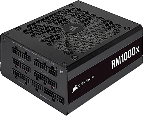 CORSAIR RMX Series (2021), RM1000x, 1000 Watt, Gold, Fully Modular Power Supply, Black (Compatible with RTX 4000series GPU and PCIE 5.0)