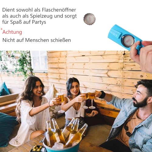 LATRAT 4 Stück Cap Gun Flaschenöffner Pistole, Lustige Schuss Flaschenöffner, Biergeschenke für Männer, Flaschenöffner Lustig für Party, Bar & Home