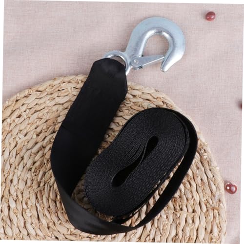 Sangle de treuil marin avec crochet acier noir pour bateau et remorque - 4
