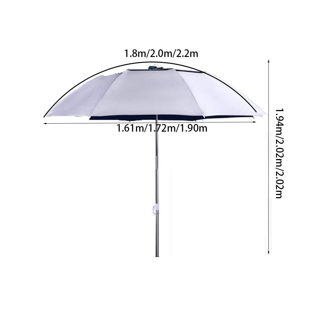 Parasole Parasol wędkarski / 2.2 / Uniwersalny/Sunscreen/Rain/Gruby/Parasol Fish/Fishing/Parasol/Przekładnia wędkarska/Trzy składanie/parasol wędkarski/Duży parasol wędkarski