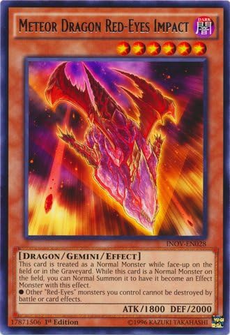 YU-GI-OH! - Meteor Dragon Red-Eyes Impact (INOV-EN028) - Invasion: Vengeance - 1st Edition - Rare