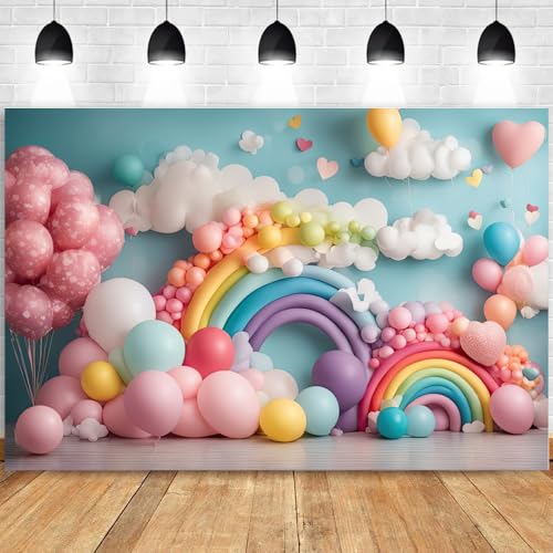 Fondo fotográfico globos coloridos 6x4 pies