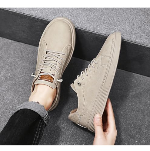 Men's Classic Business Leather Breathable Fashion Sneakers Casual Comfort Slip Resistant Lace-Up Oxford Shoes 5