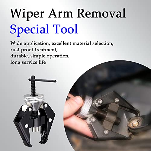 Jsorum Battery Terminal And Wiper Arm Puller, Wiper Arm Battery Terminal Bearing Remover Puller Tool, Heavy-Duty Arm Bearing Remover Puller Repair Tool Kit Fit For Wiper & Battery Pile Head Removal #TOP4