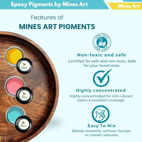 Image of Resin Opaque Pigment Set - 7 Must-Have Epoxy Resin Pigment Shades (10g Each) Color Pigments for Epoxy Resin, Art & Craft | Non-Toxic, Vibrant & Easy to Use