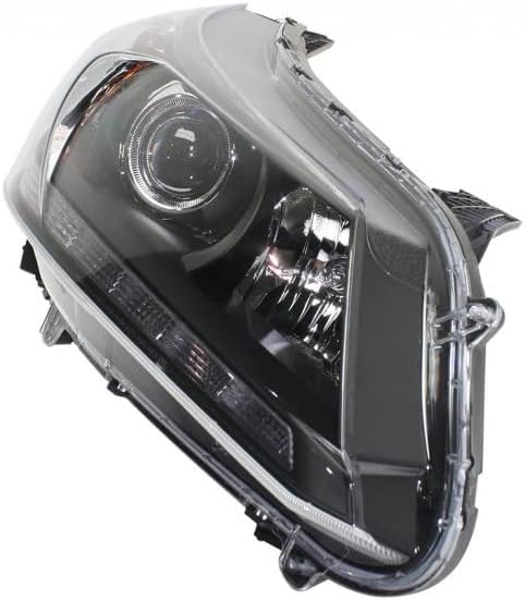 For Honda Accord Headlight Assembly 2013 2014 2015 Pair Driver and Passenger Side | w/Bulbs | Black Housing | CAPA | HO2502156
