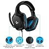 logitech g432 casque gamer filaire, son 7.1 surround, dts headphone:x 2.0, transducteurs 50mm, usb/audio jack 3,5mm, micro avec sourdine flip up, poids léger ,pc/xbox one/ps4/nintendo switch noir