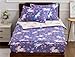 Meeting Story 3pcs Kids Comforter Sets Zipper Bedding Set for Girls,Twin Kid Bedding Set Rainbow Comforter Unicorn Bedding for Kid,All in one Zipper Bedding(Purple,Twin)