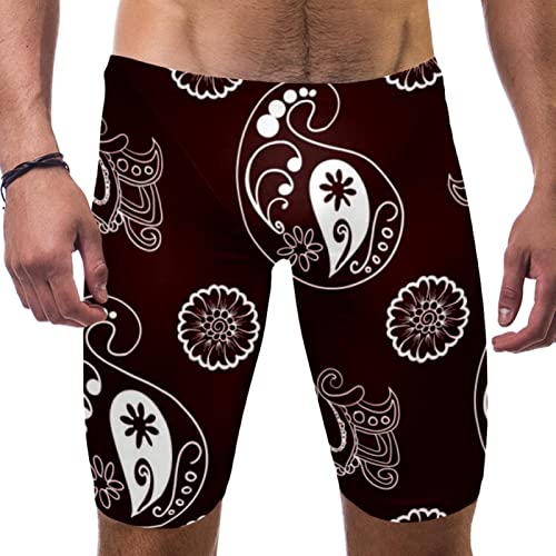 Maillot de bain pour homme à séchage rapide marron XL