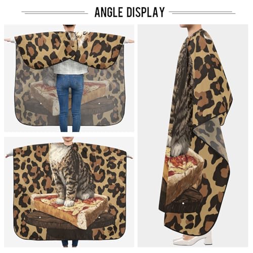 Capa de Barbero Impermeable ALZA Retro Cats 140x165cm miniatura 5