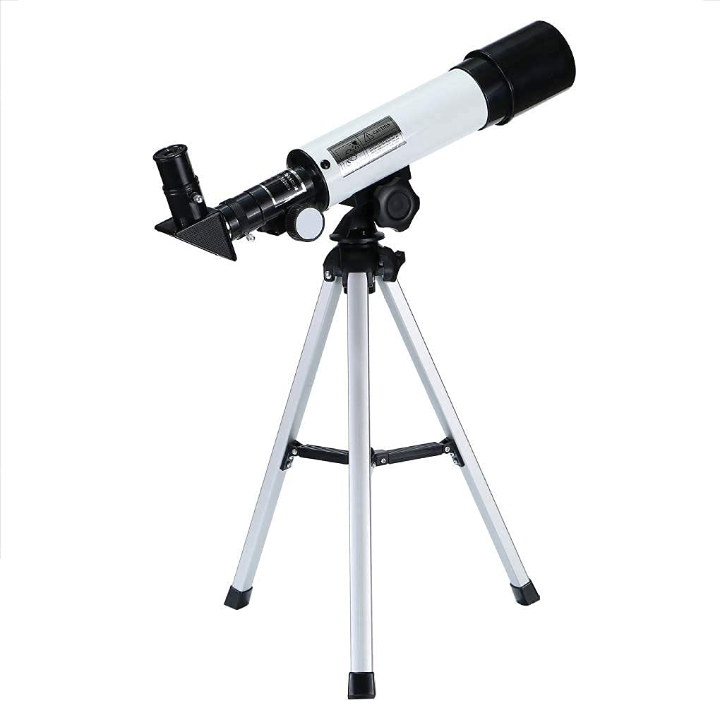 Teleskop astronomiczny dla dzieci, zabawka edukacyjna dla dzieci 50 mm monoskop dla początkujących luneta naukowa z czarnym mikroskopem