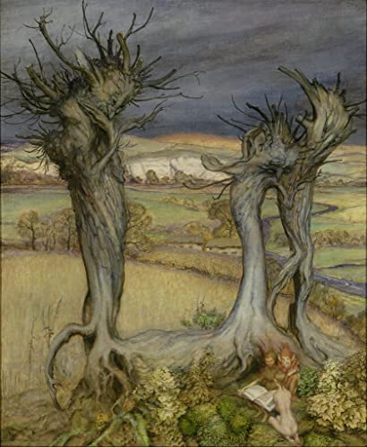 Affiche Toile Près d'Amberley Arthur Rackham pour décoration murale salon