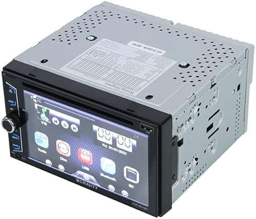 Miniatura 3 de Gravity D910BT - Receptor estéreo de coche de 6.2 pulgadas, 200 vatios, doble DIN 2DIN, pantalla táctil HD con DVDCDMP3FMUSBSD, compatible con