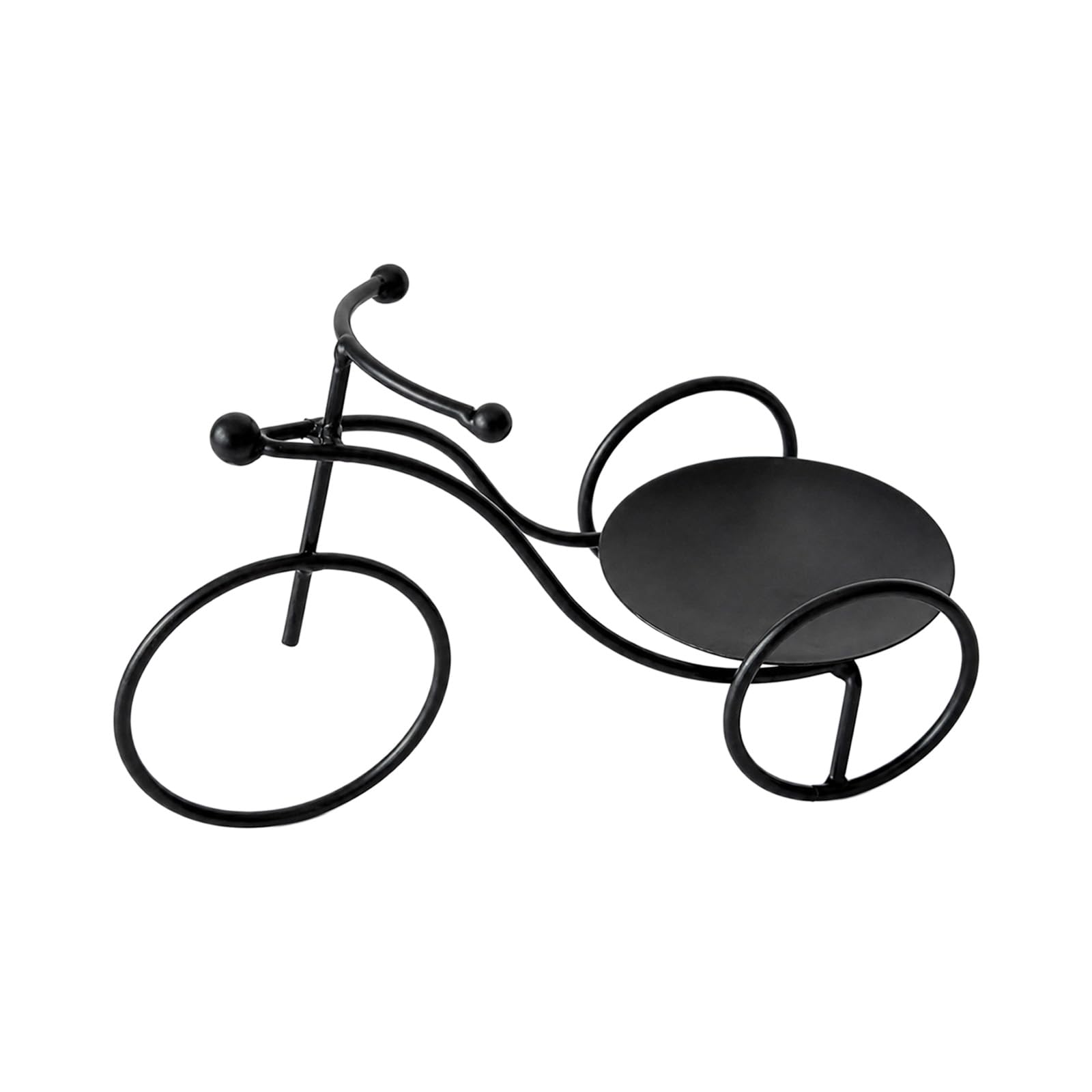 PLCPDM Jar Cup Pillar Holder Bike Tray, Iron Decorative Stand for Tabletop Living Room Bedroom Decor Piece Accent Bicycles Stand Iron Tray Decor Tabletop Accent Shelf Display Home Living Room