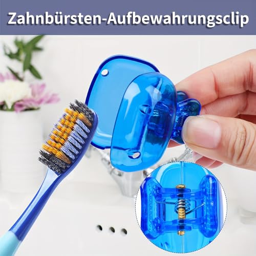 Zahnbürsten Etui, 4 Stück Zahnbürsten Box, Zahnputzbecher Reise, Zahnbürstens Etui Reise, Zahnbürste Reiseetui Mit 4 Stück Zahnbürstens Abdeckungen für Camping Reisen Wandern Geschäftsreisen Zuhause