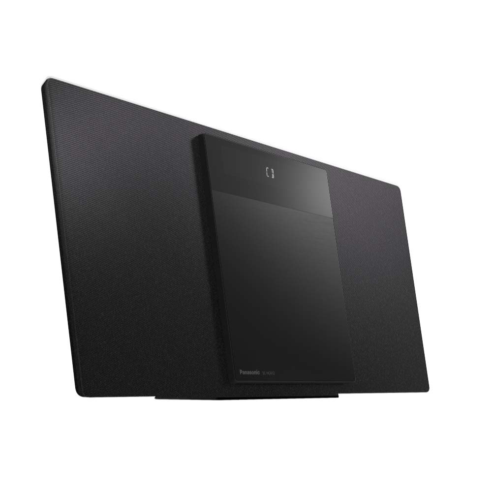 Panasonic SC-HC412 kompaktowa mikrowieża Hi-Fi z Space Tune (CD, Bluetooth, FM, DAB+, AUX, USB, AUX-IN Auto Play, pełnozakresowe głośniki 8cm), czarna