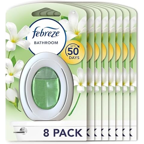 Febreze Bathroom Air Freshener, White Jasmine Scent Cover