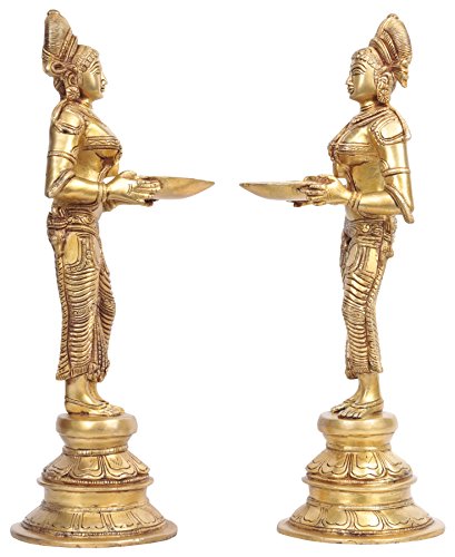 Statue Exotic India jaune pour decoration interieure de maison