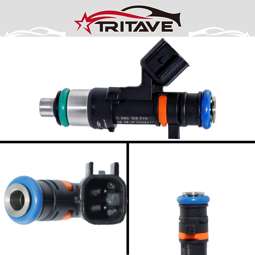 Upgraded Fuel Injectors 6Pcs Compatible with Chrysler 300 Pacifica Sebring & Dodge Charger Journey Challenger Avenger Grand Caravan Nitro Magnum Stratus Oe#0280158028