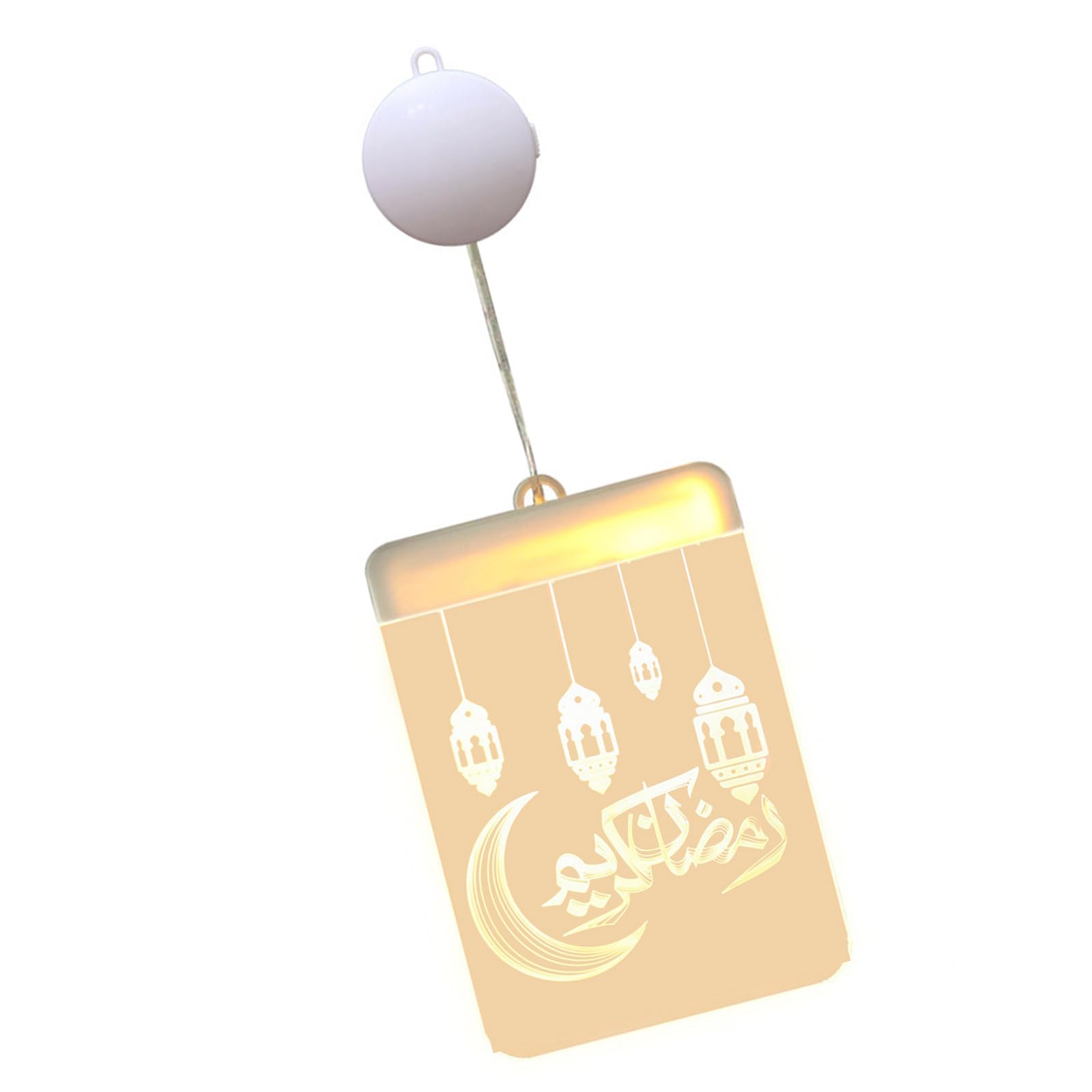 Buxuaaaa Battery Operated Ramadans Lamp Decorative Light for Eid Home Decoration Hanging Pendant for Window or Front Door LED Ramadans Lamp