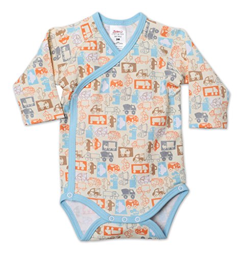 Zutano Trucks Body Wrap (Baby) - Cream-Newborn