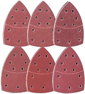 MALAYAS 60PCS Sanding Sheets, Hook and Loop Mouse Sander Pads Sander Paper for Multi-Sanders,10Pcs Each Assorted 40/60/80/120/180/240 Grits, Including All grit Grades, Coarse to Fine