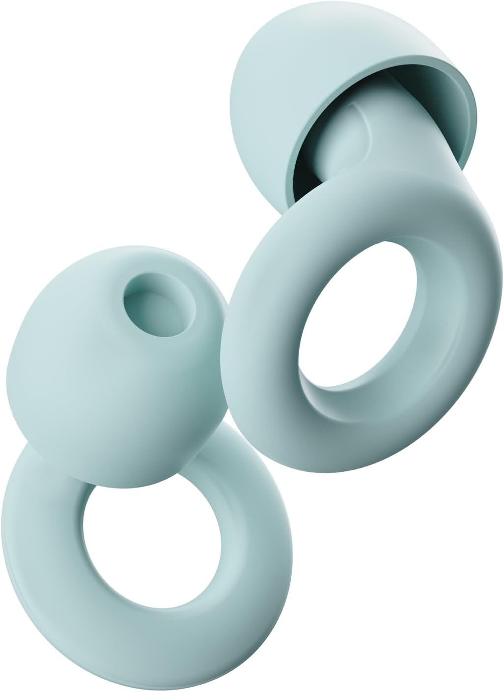 Loop Quiet - Ear Plugs for Sleep – Super Soft, Reusable Hearing Protection in Flexible Silicone for Noise Reduction & Flights - 8 Ear Tips in XS/S/M/L – 26dB Noise Cancelling - Mint