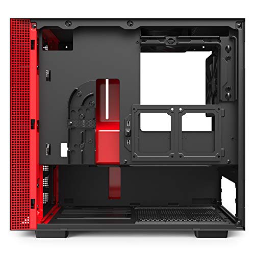NZXT H210 - Case da gioco per PC Mini-ITX - Porta Tipo C USB I/O frontale - Pannello laterale in vetro temperato - Compatibile con il raffreddamento a Liquido - Staffa per il radiatore