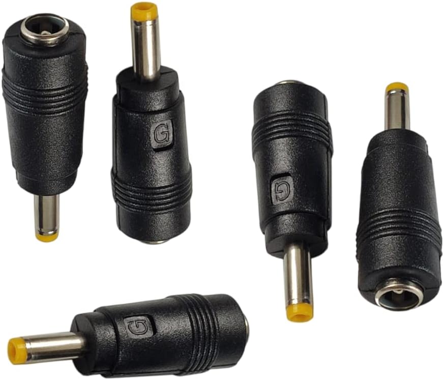 Ac/dc Power Adapter ASHATA DC Power Converter Plug, 5PCS 5.5 X 2.1 Hembra A 3.5 X 1.35 Cargador Power