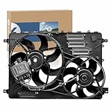 KELOKE Engine Radiator Cooling Fan Assembly Compatible with Land Rover - 2012-2017 Range Rover Evoque, 2015-2017 Discovery Sport, 2013-2015 LR2, Replace# LR011905 LR024292 LR002660
