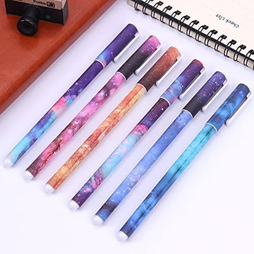 Set 6 bolígrafos de gel multicolor punta fina 0.38 mm