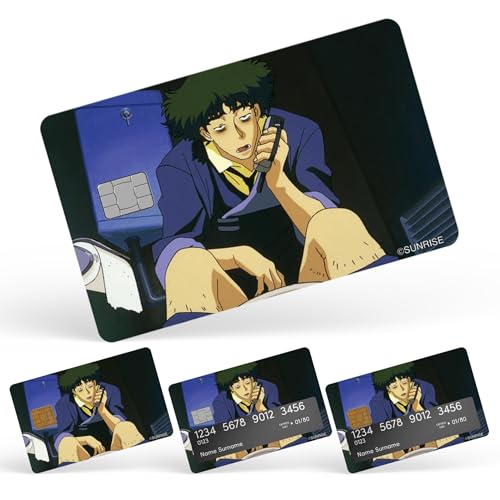 Spike on the toilet Credit Card Skin Debit Card Stickers for Key, Debit, Credit, Bank Card 4PCS Card Skin for Adults