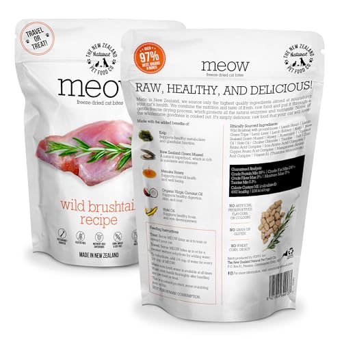 Meow Wild Brushtail Freeze Dried Uncooked Cat Meals, Mixer, or Topper, or Deal with – Excessive Protein, Pure, Restricted Ingredient Recipe 1.76 oz Meow Wild Brushtail Freeze Dried Uncooked Cat Meals, Mixer, or Topper, or Deal with – Excessive Protein, Pure, Restricted Ingredient Recipe 1.76 oz