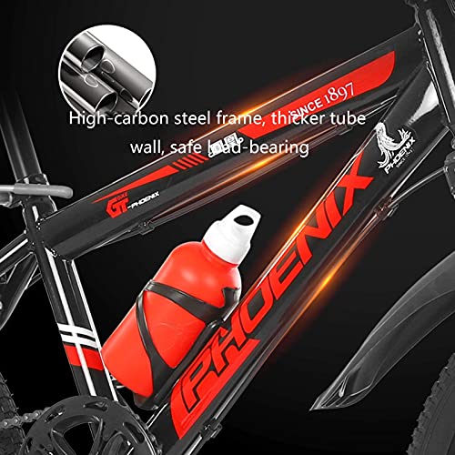 Gymqian Kinderbike 18/20 Zoll Kinderräder, Geeignet Für Kinder 7-14 Jahre Altes Rotes, Blaues Fahrrad,Rot,20In – Bild 3